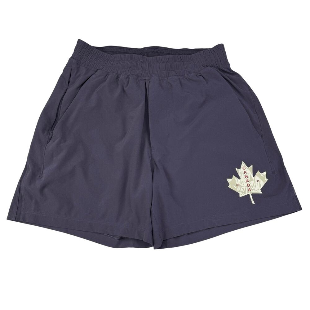 LULULEMON Team Canada Pace Breaker Lined Shorts 5" Men's XS Atmospheric Purple - Picture 6 of 12